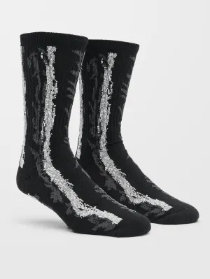 V Ent Hockey Dad Socks - BLACK