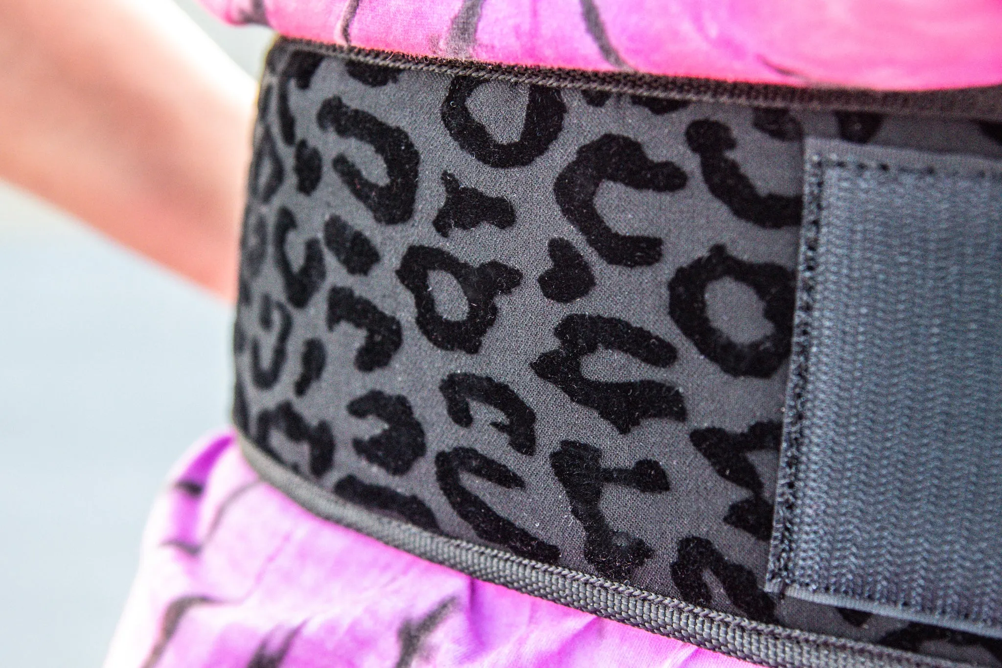 Velvet Leopard Lifting Belt