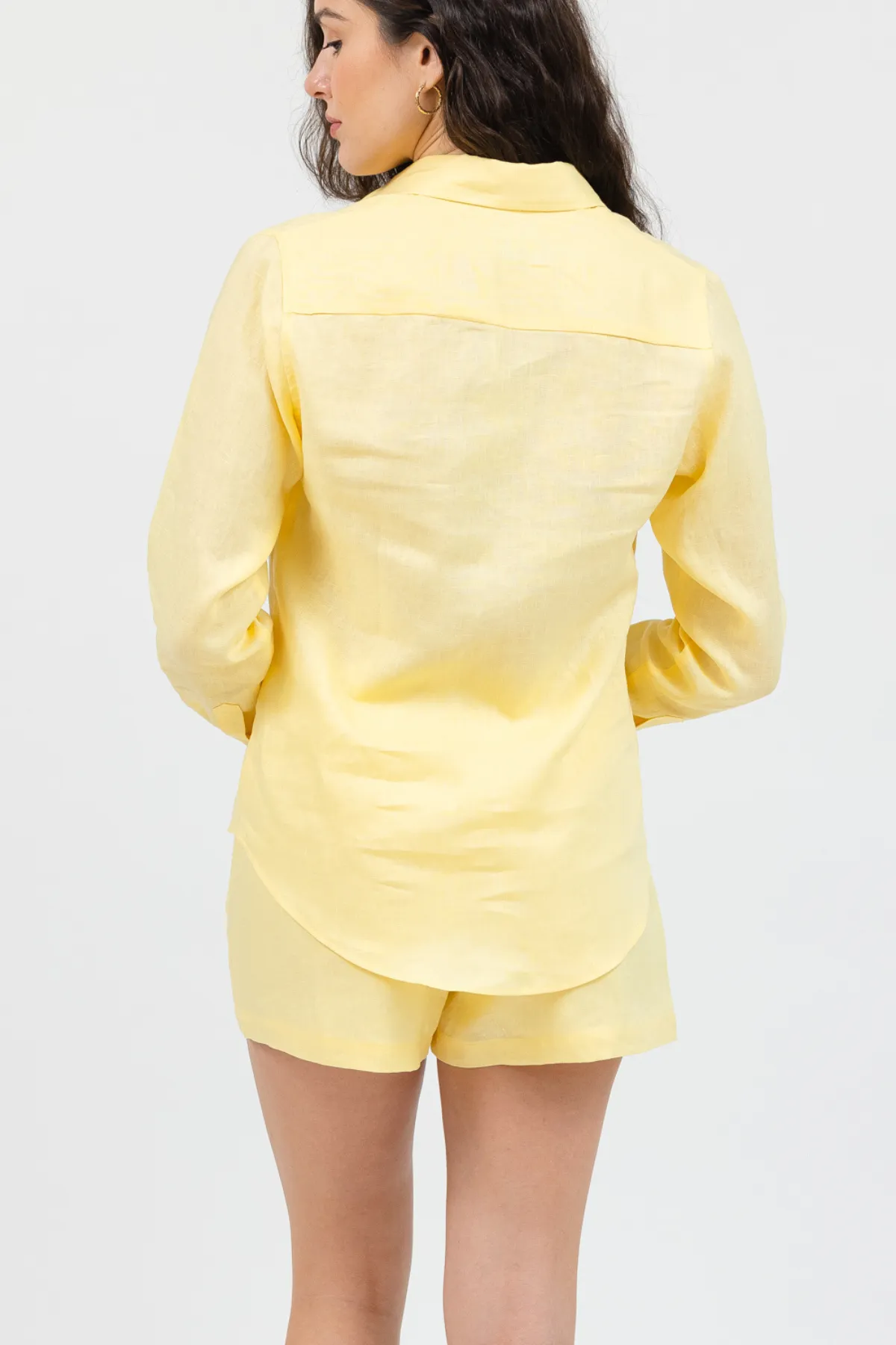 Venice Linen Short - Yellow