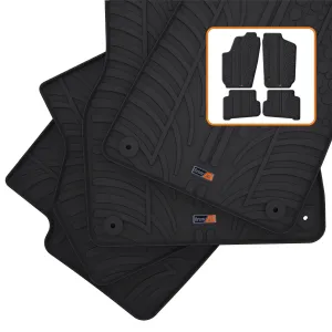 VW Polo Hatchback Rubber Car Mats (2009-2014)