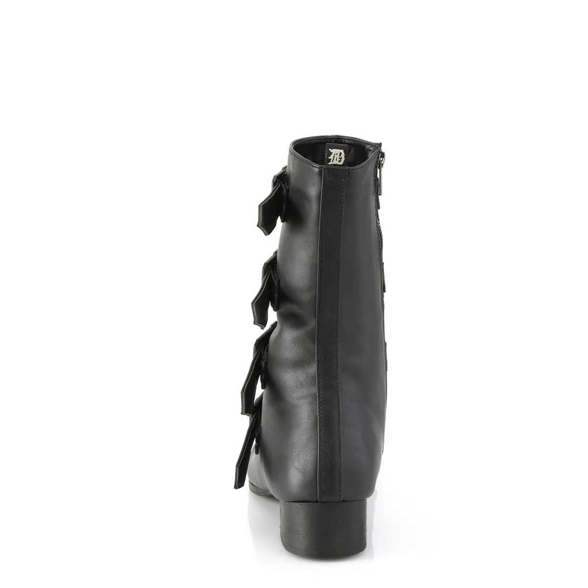 WARLOCK-110-C  Black Vegan Leather