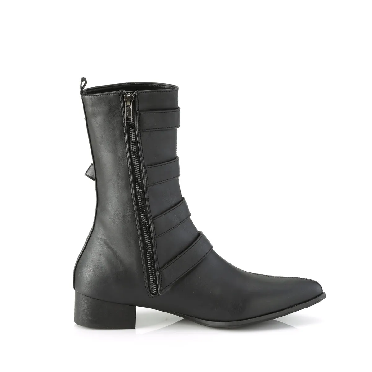 WARLOCK-110-C  Black Vegan Leather