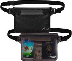 Waterproof Belt Bag,Waterproof Pouch for Phone Passport Wallet Purse with Waist Strap