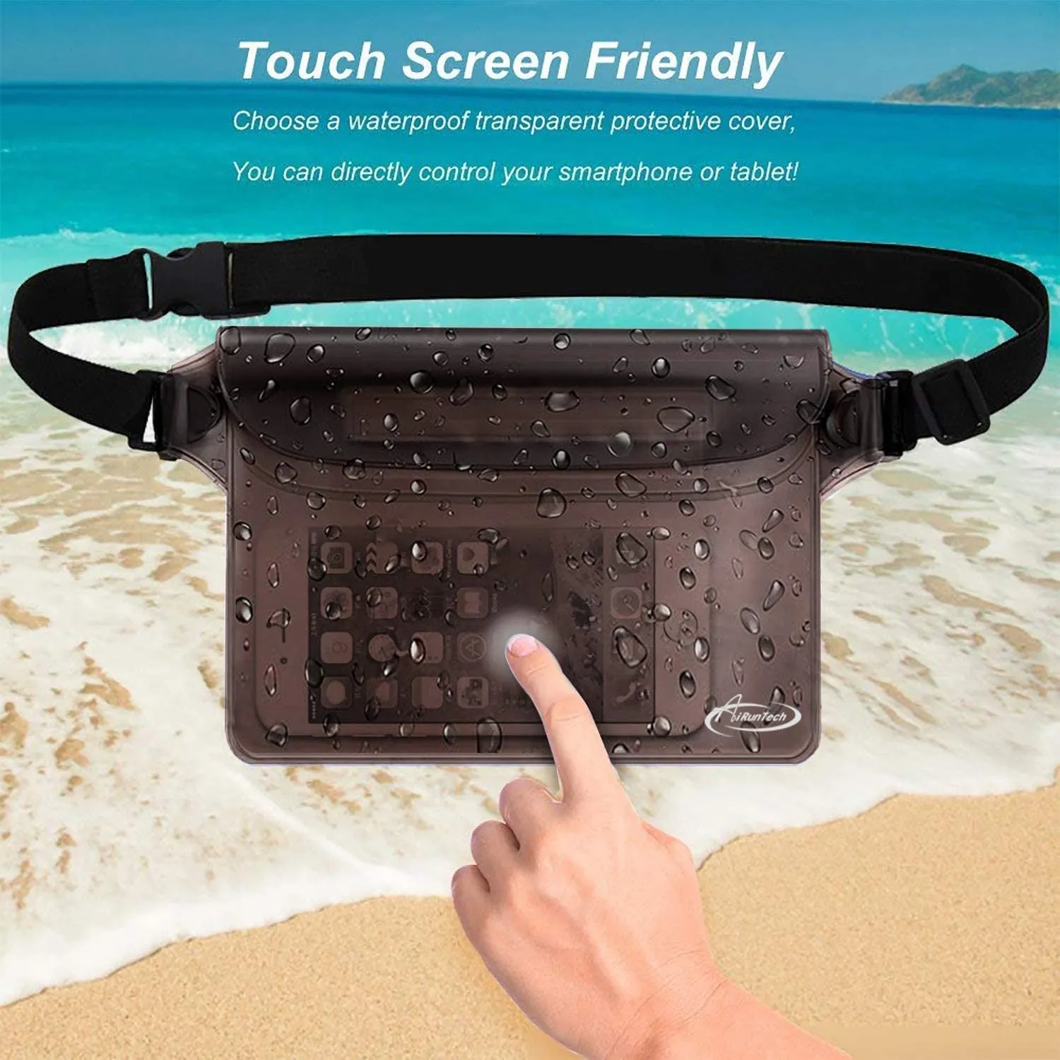 Waterproof Belt Bag,Waterproof Pouch for Phone Passport Wallet Purse with Waist Strap