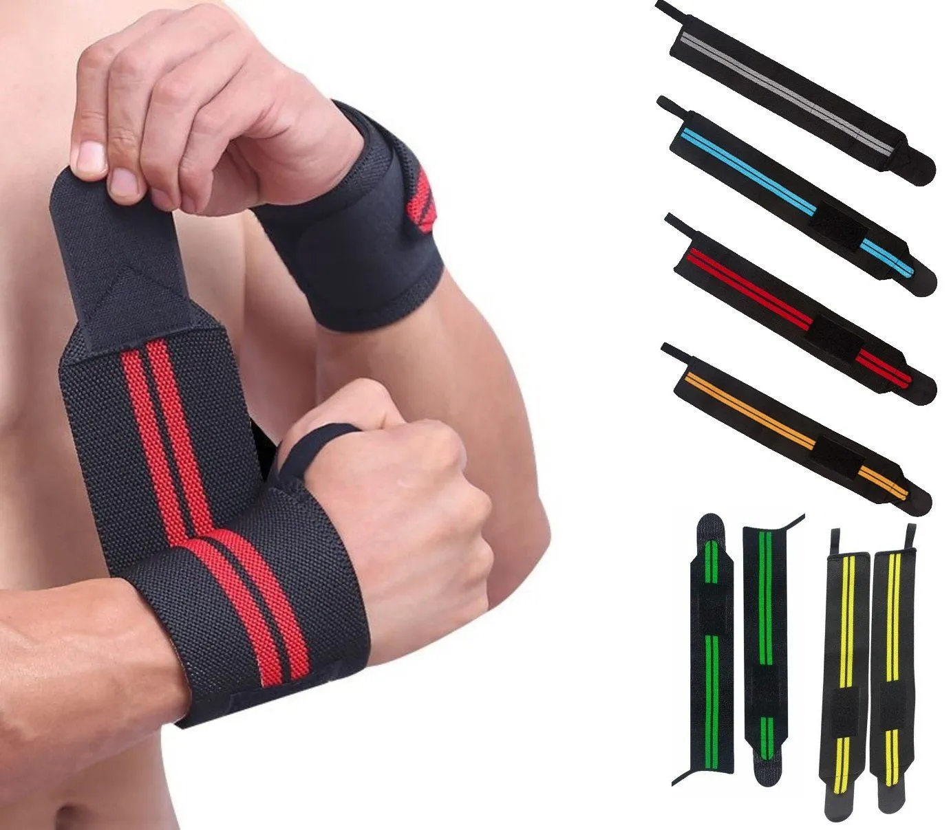 Weightlifting Wrist Wraps - Workout Lifting Straps