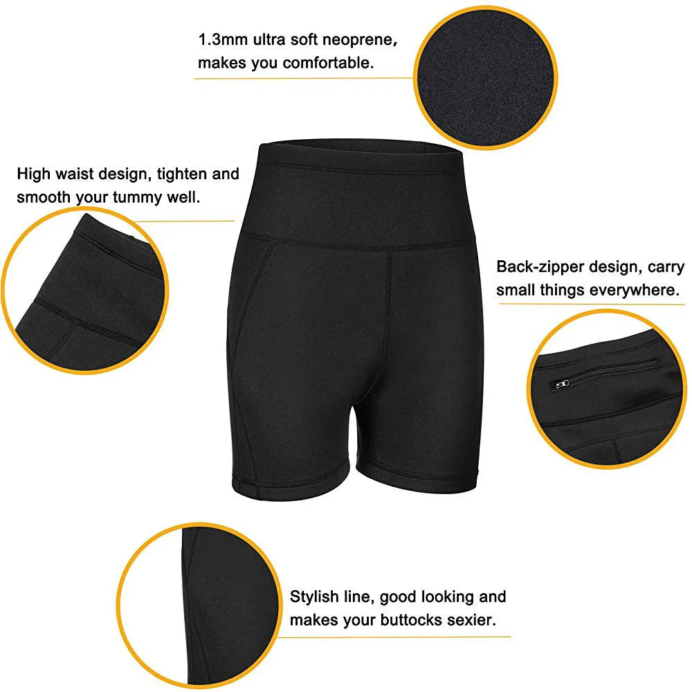 Women Short Wetsuit with Back-Zipper-Pocket