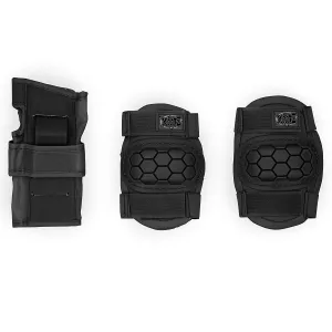 Xootz Kids' Skate 6 Piece Knee, Elbow and Wrist Protective Set - Large - Black