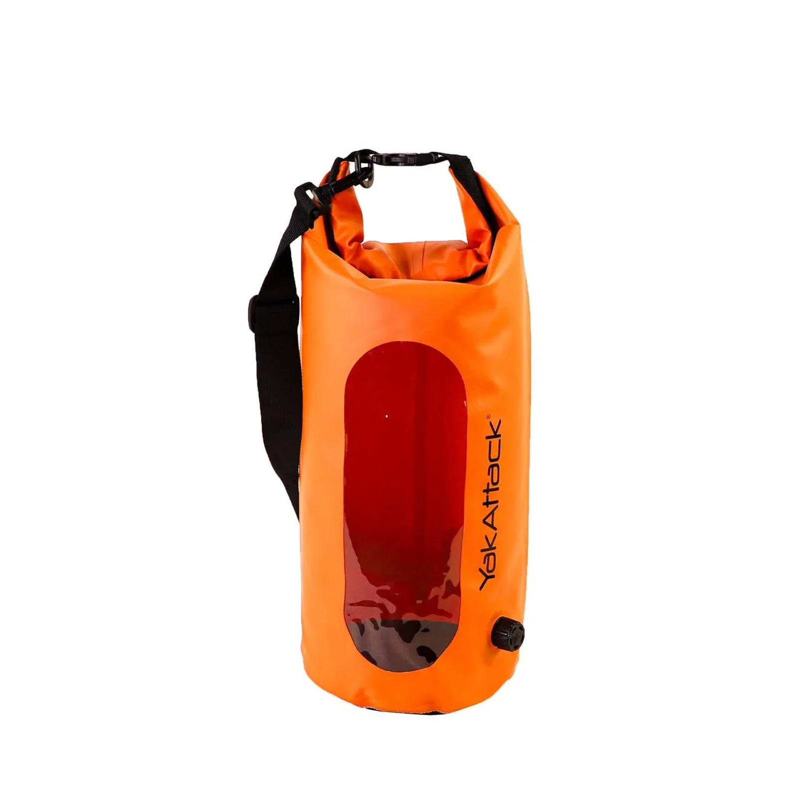 YakAttack Roll-Top Drybags with Air Valve, Orange