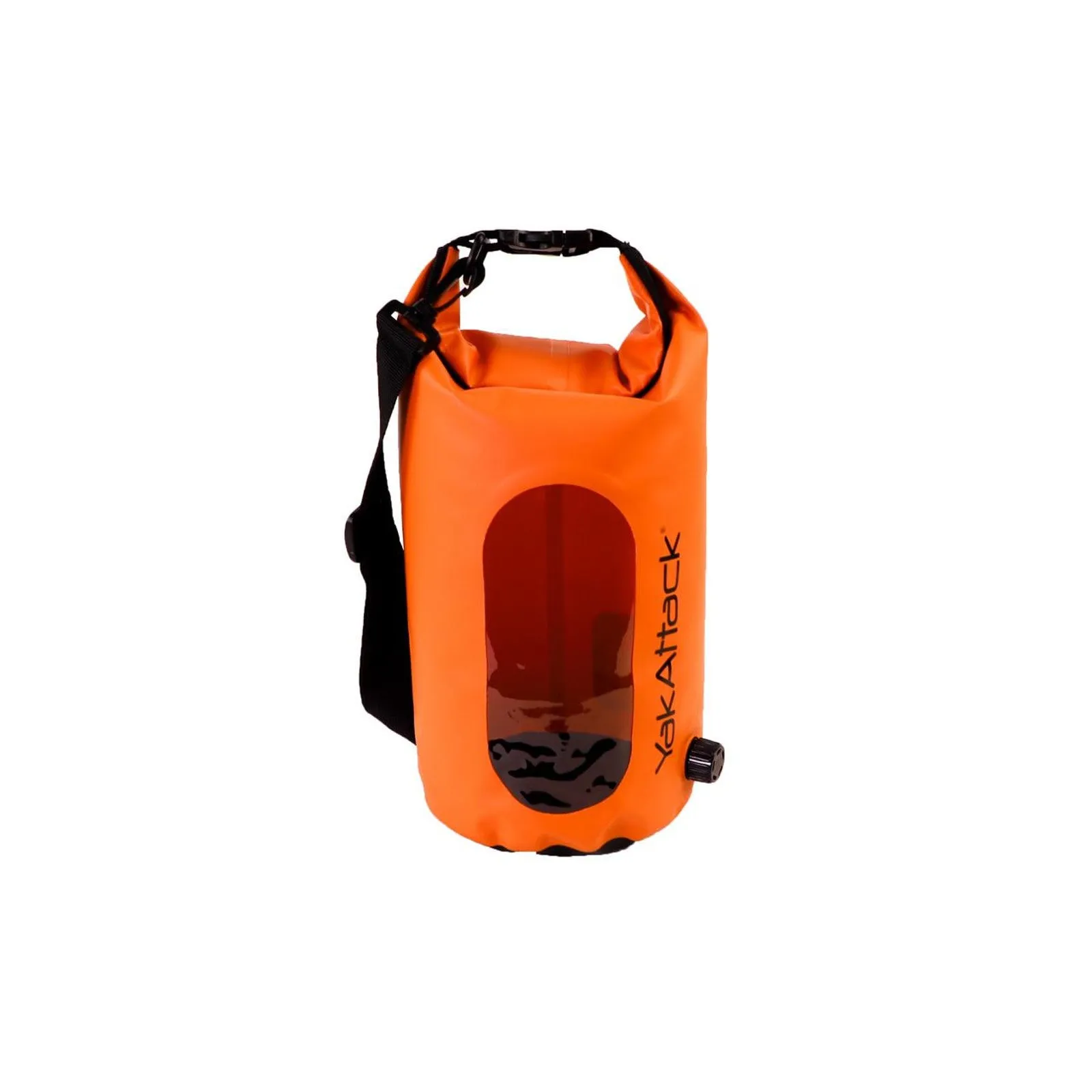YakAttack Roll-Top Drybags with Air Valve, Orange