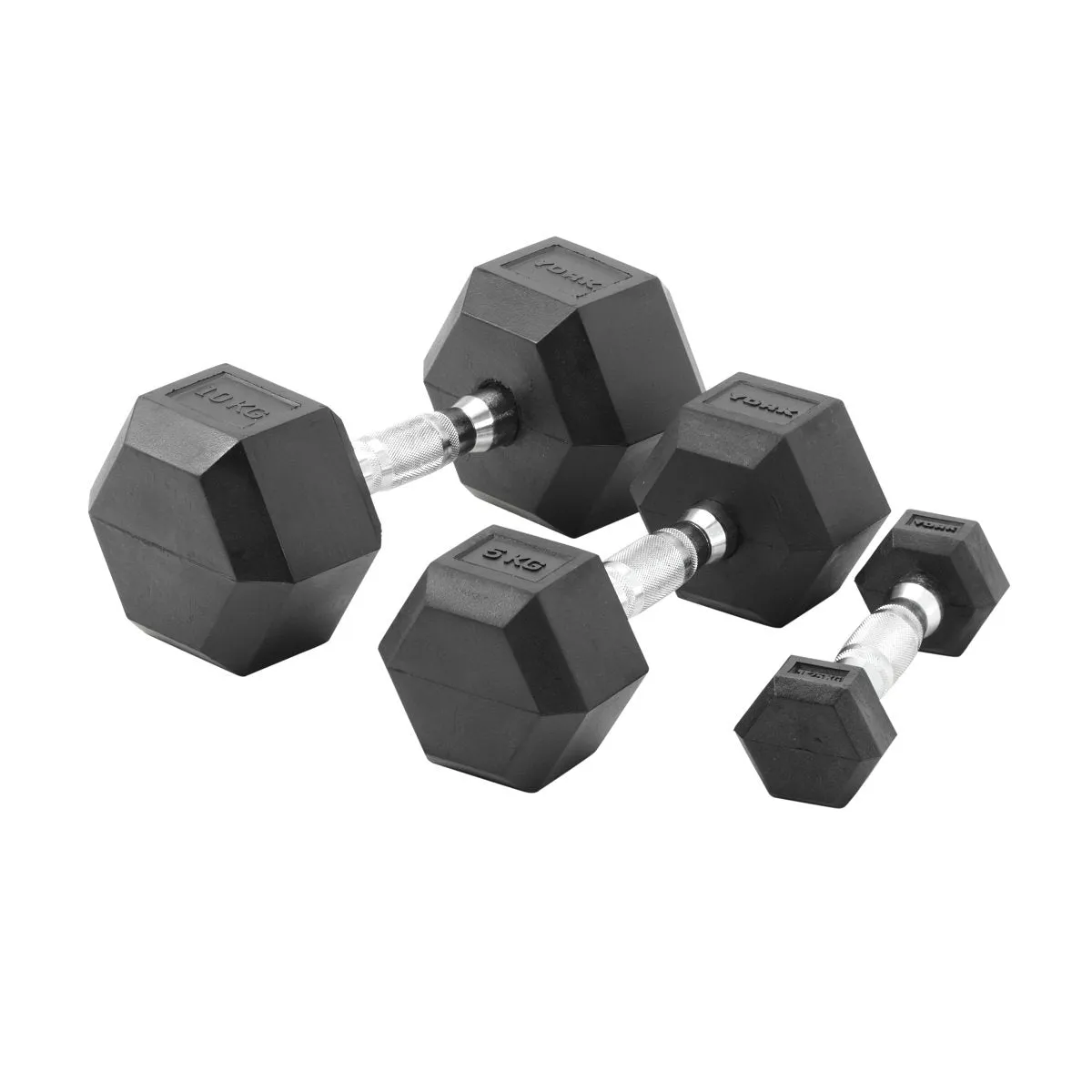 York Barbell Pro Enriched Enviro Hex Dumbbells