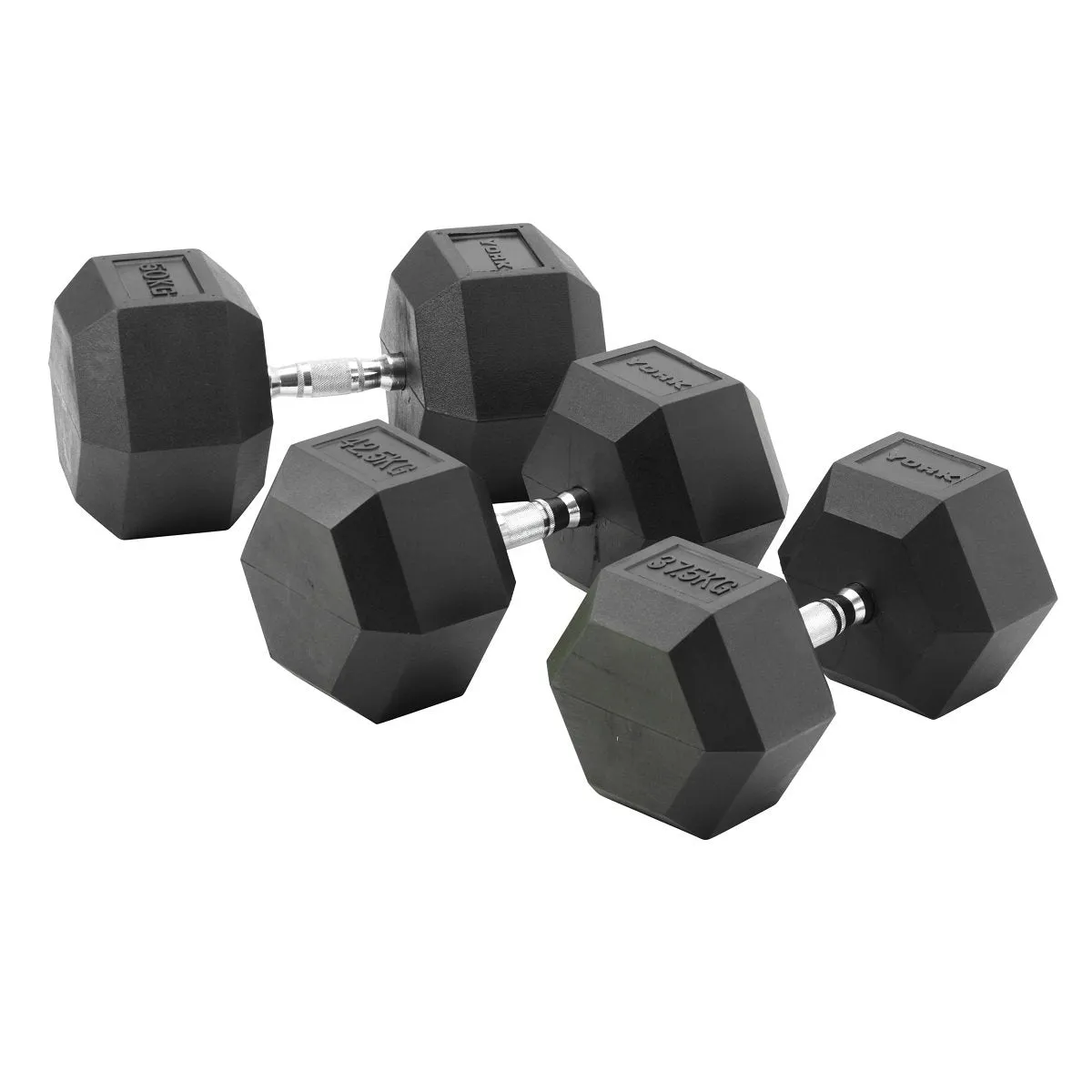 York Barbell Pro Enriched Enviro Hex Dumbbells