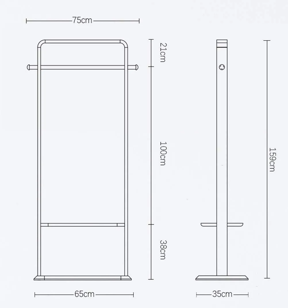 ZCYX Solid Wood Coat Rack Bedroom Floor Storage Hanger Simple Clothes Rack Home Hanger - Hanger Hooks (Color : B)